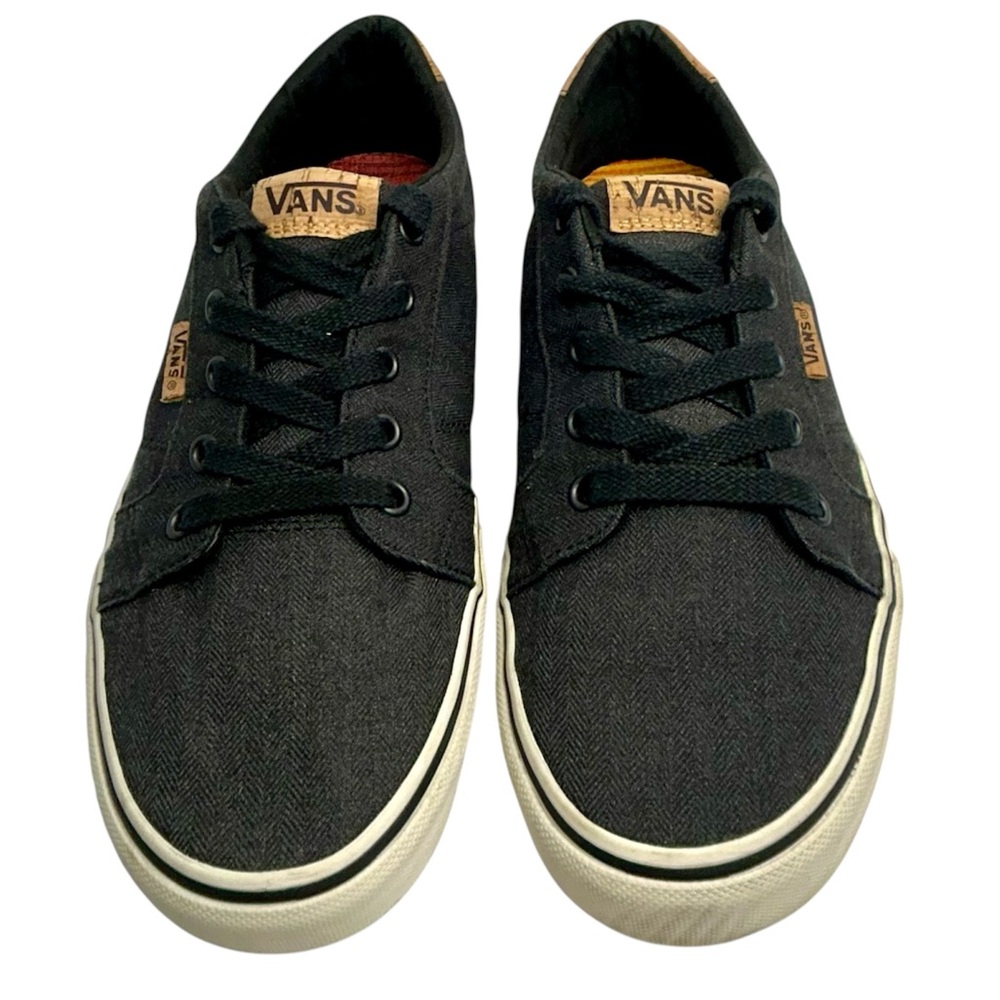 Canvas Sneakers by Vans Casual Lace-Up Shoes Cork Accent Men’s Size 9